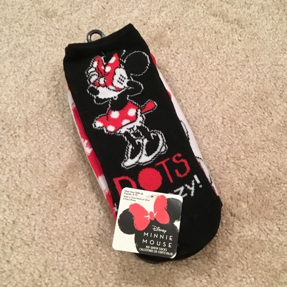 Disney Accessories - Disney Minnie Mouse No-Show Socks (Set of 6)